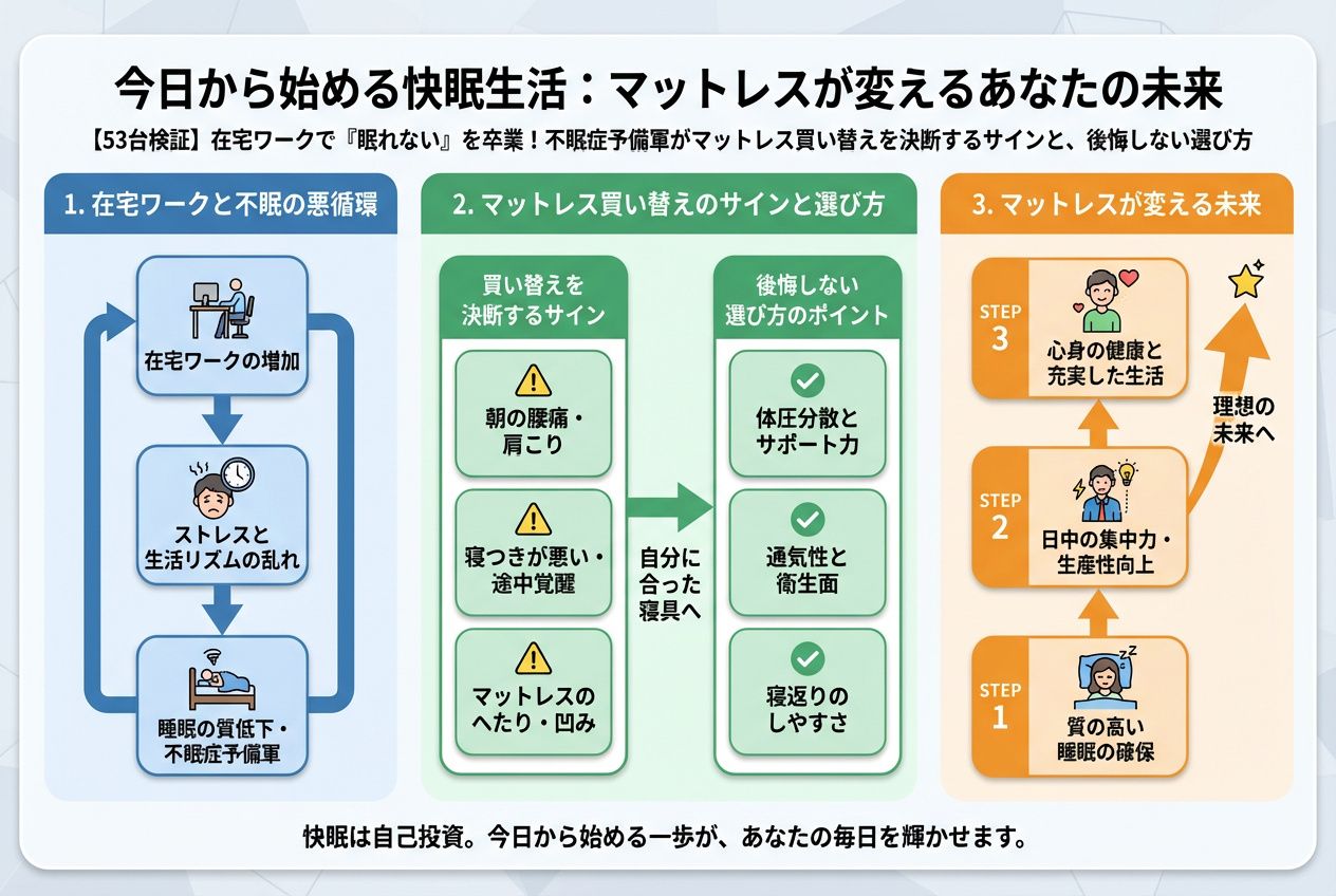 快眠グッズ 今日から始める快眠生活:マットレスが変えるあなたの未来