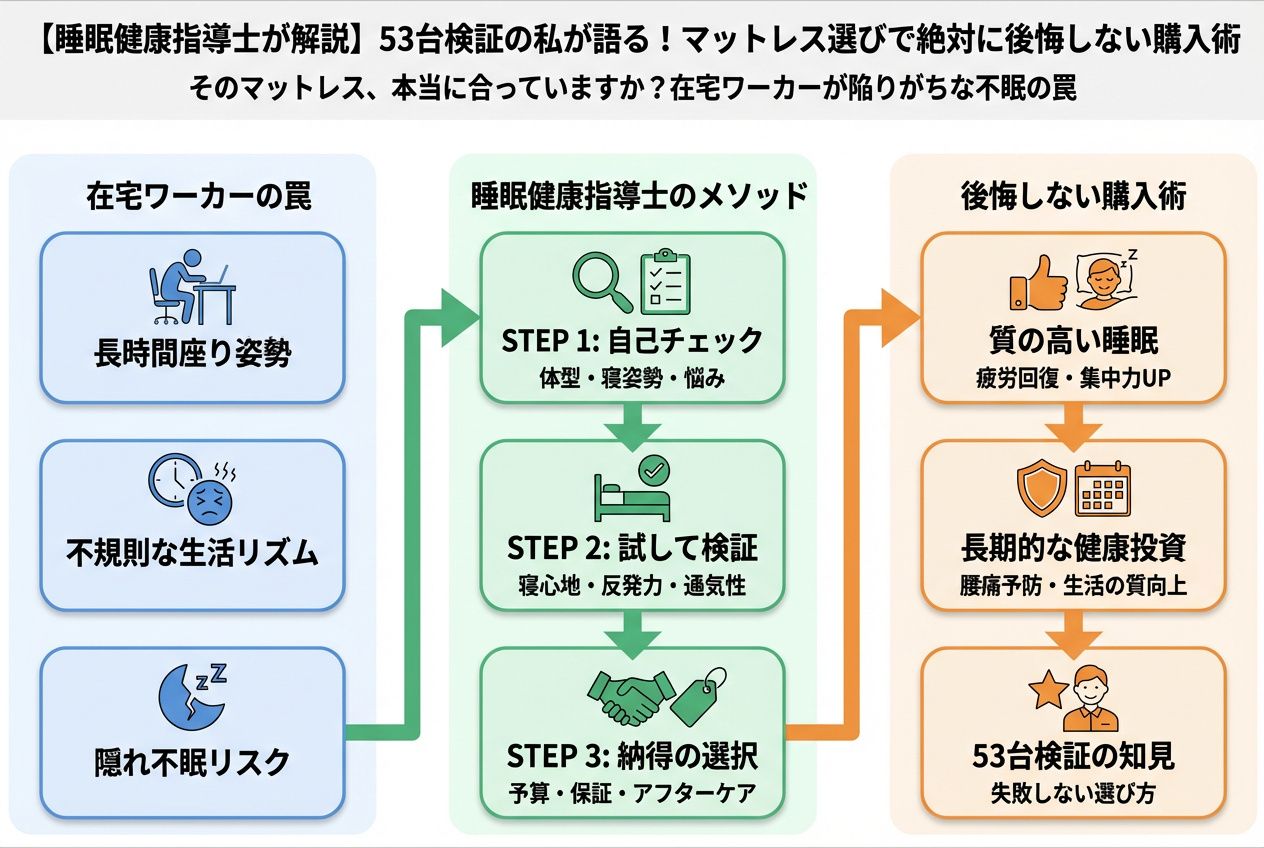寝具 そのマットレス、本当に合っていますか?在宅ワーカーが陥りがちな不眠の罠
