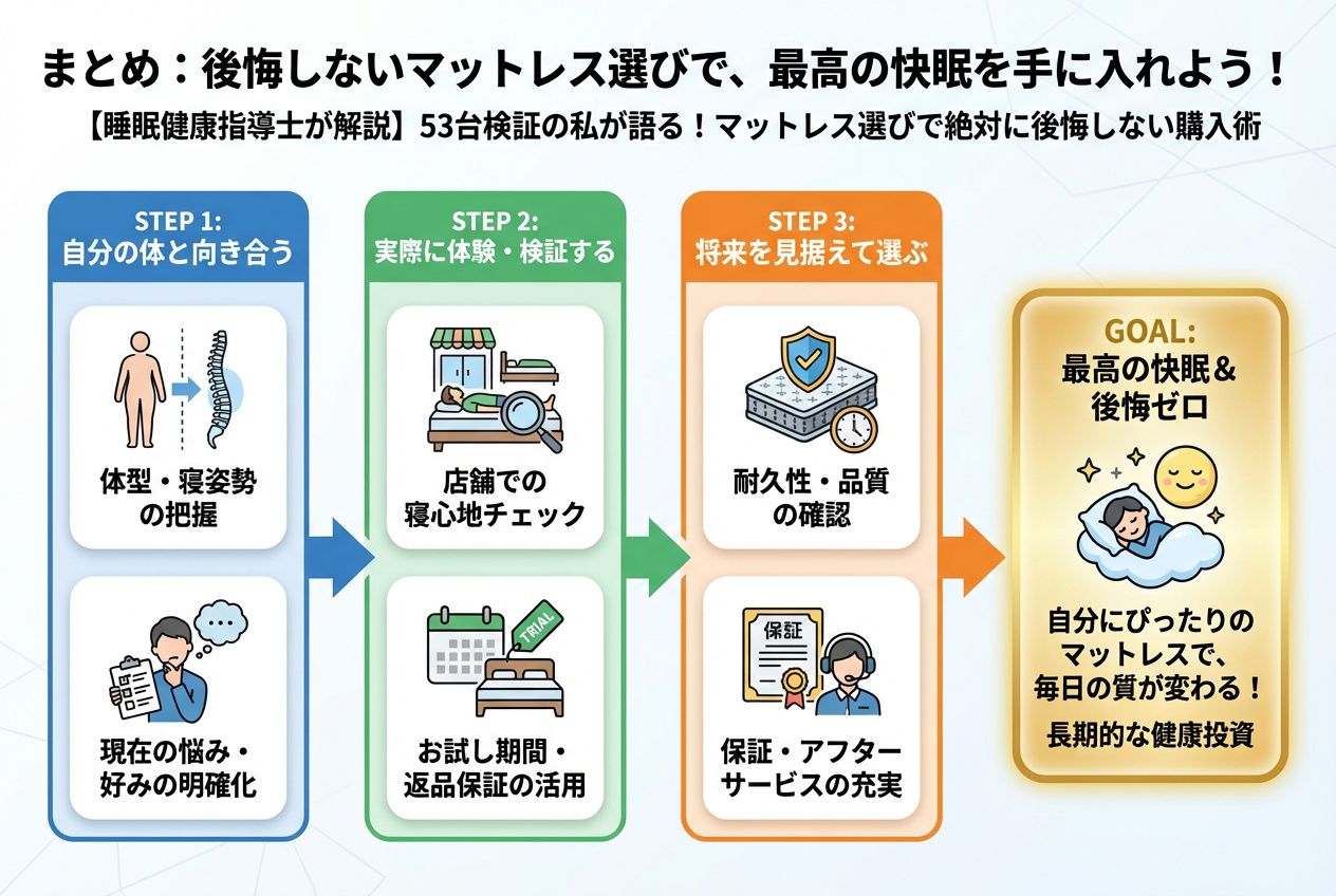 寝具 まとめ:後悔しないマットレス選びで、最高の快眠を手に入れよう!