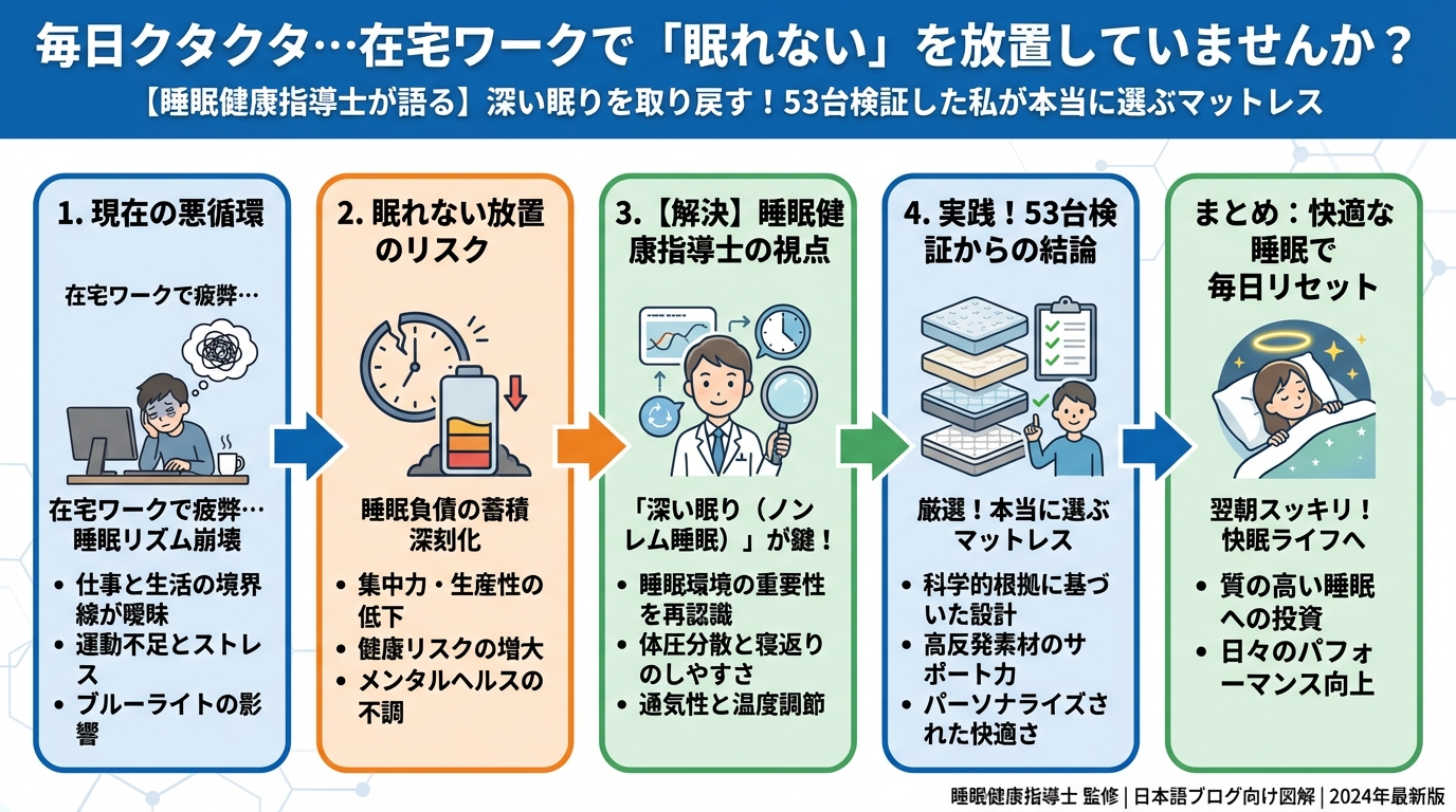 寝具 毎日クタクタ…在宅ワークで「眠れない」を放置していませんか?