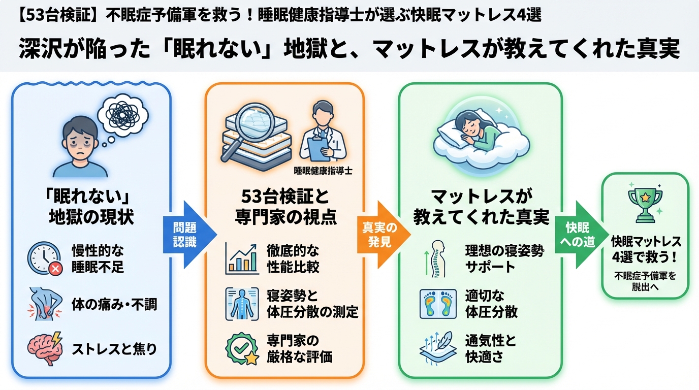 マットレス・快眠 深沢が陥った「眠れない」地獄と、マットレスが教えてくれた真実