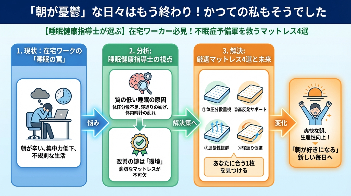 寝具 「朝が憂鬱」な日々はもう終わり!かつての私もそうでした