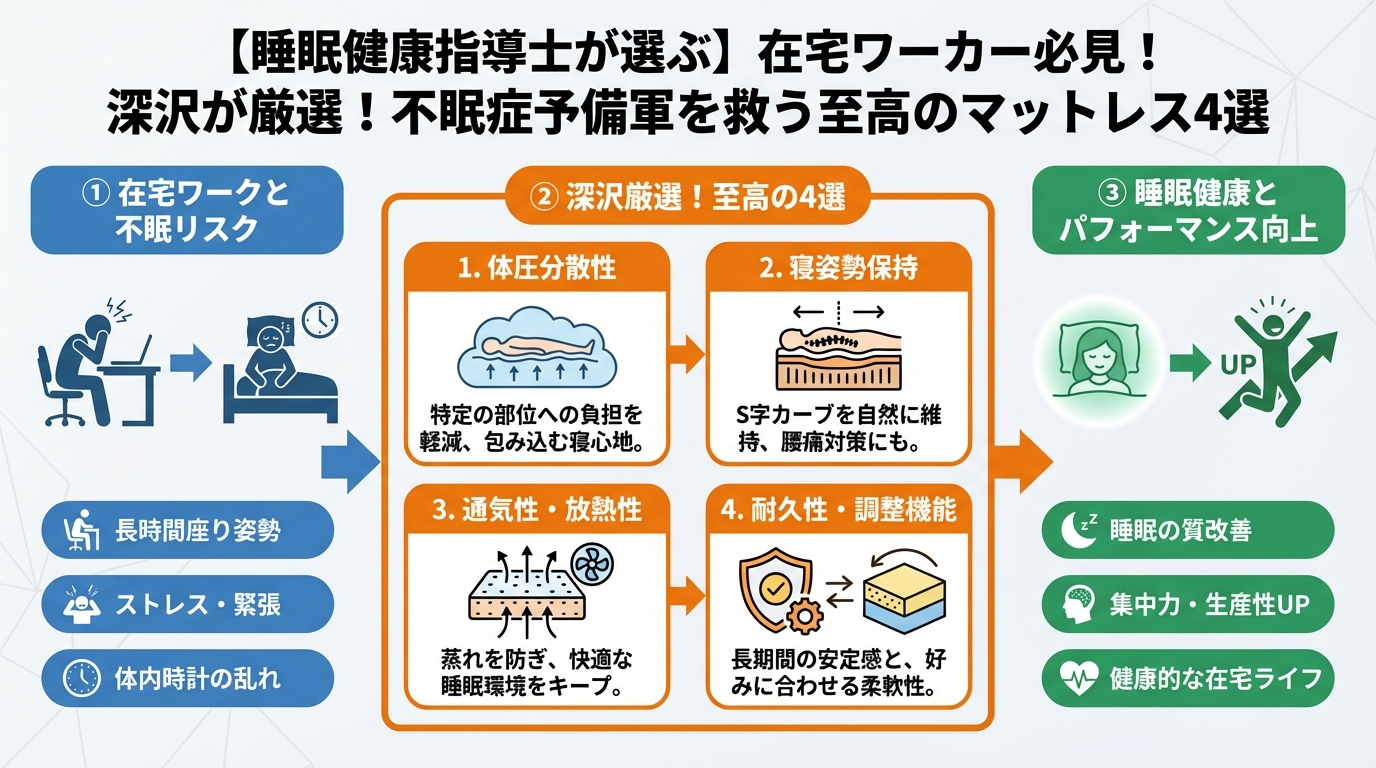 寝具 深沢が厳選!不眠症予備軍を救う至高のマットレス4選