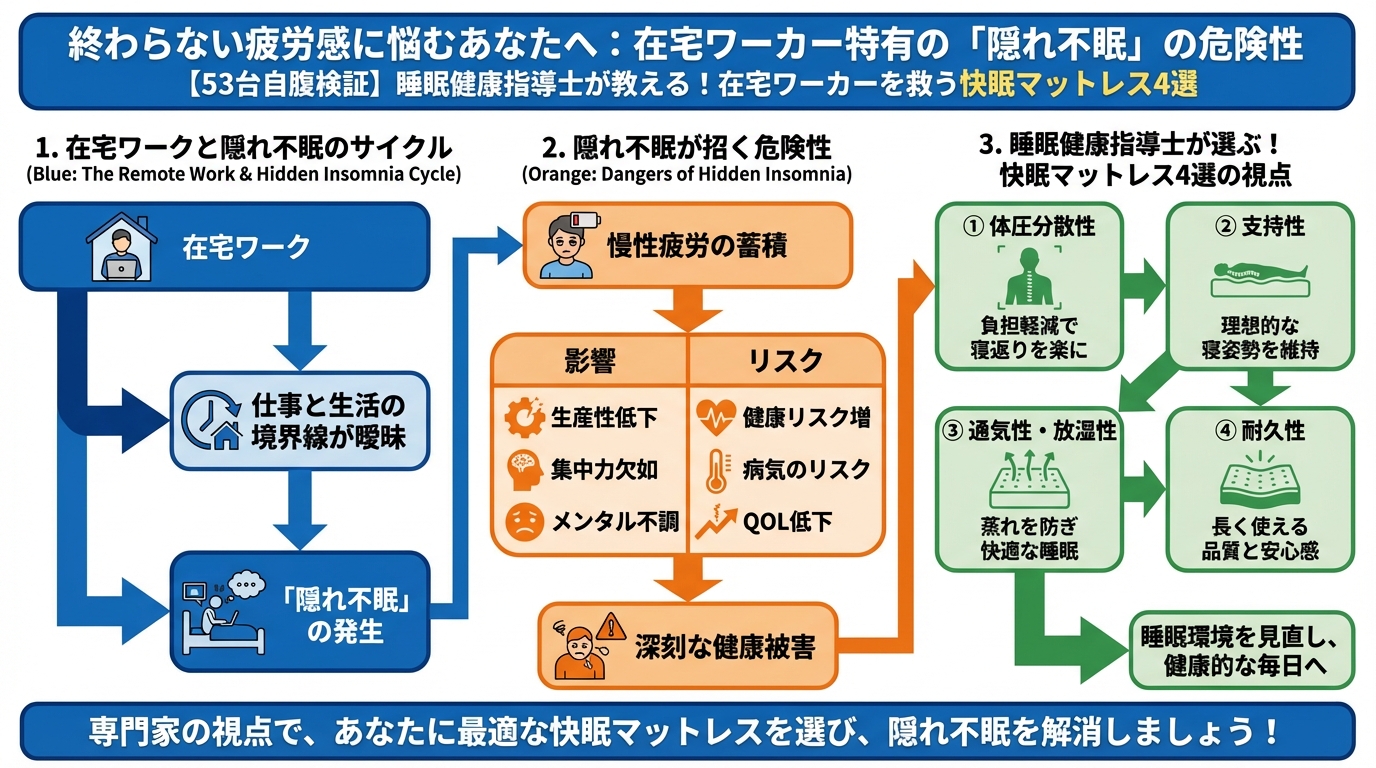 快眠グッズ 終わらない疲労感に悩むあなたへ:在宅ワーカー特有の「隠れ不眠」の危険性