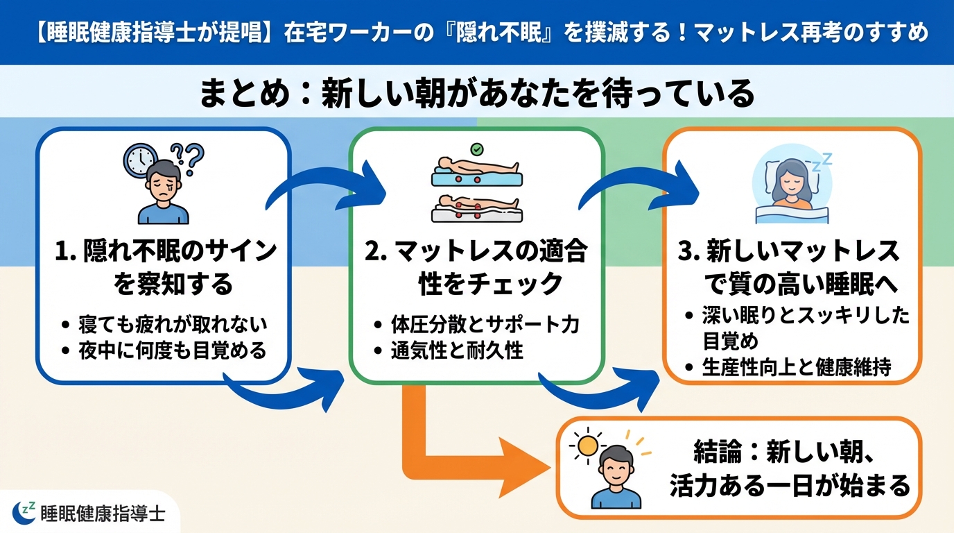 睡眠改善 まとめ:新しい朝があなたを待っている