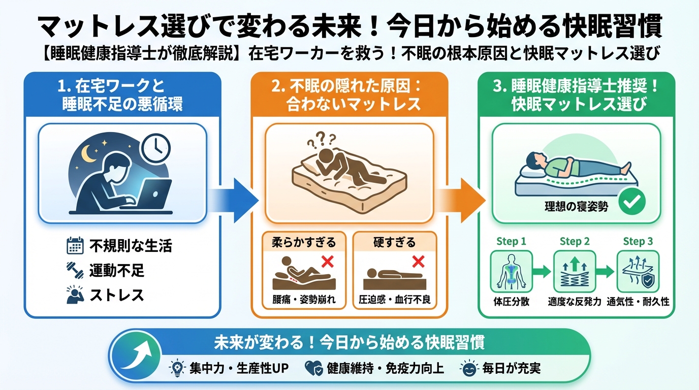 マットレス・快眠 マットレス選びで変わる未来!今日から始める快眠習慣