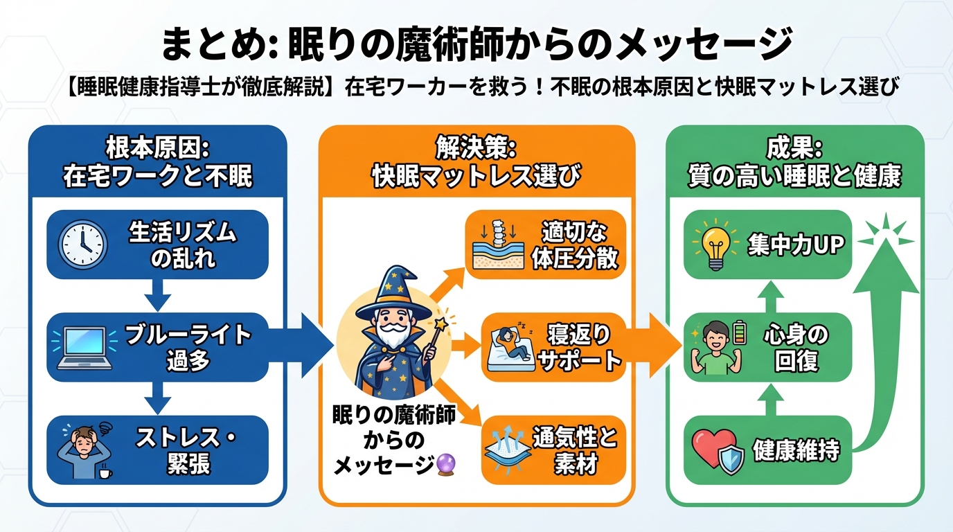 マットレス・快眠 まとめ: 眠りの魔術師からのメッセージ
