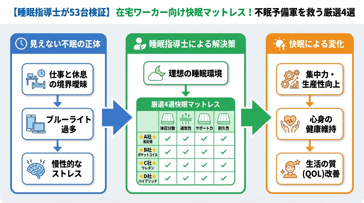 寝具 在宅ワーカーのあなたを蝕む「見えない不眠」の正体