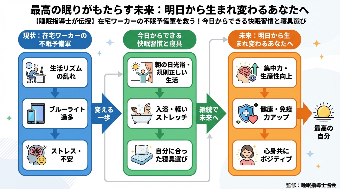 睡眠改善 最高の眠りがもたらす未来:明日から生まれ変わるあなたへ