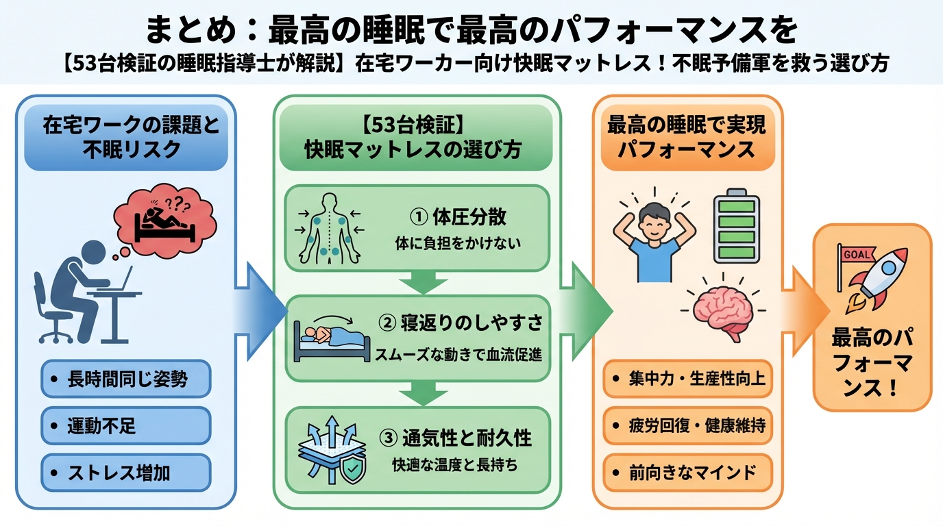 マットレス・快眠 まとめ:最高の睡眠で最高のパフォーマンスを