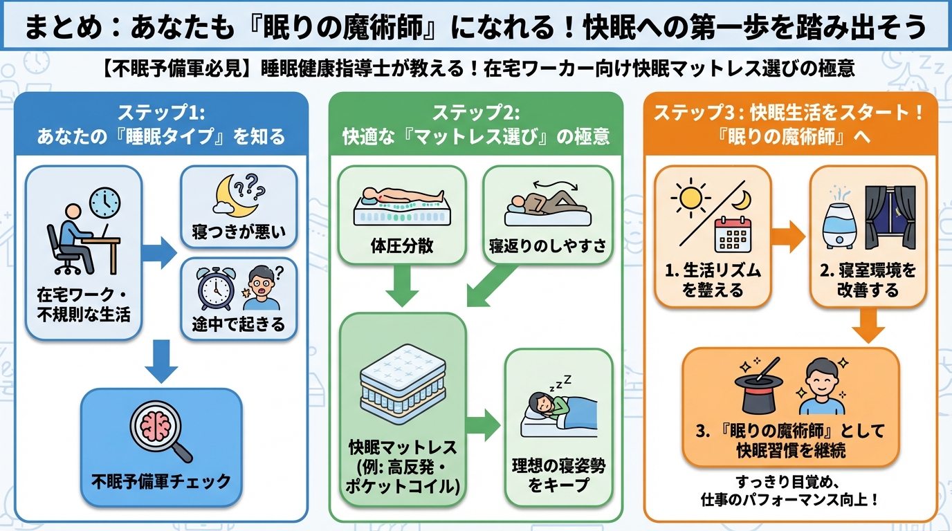 快眠グッズ まとめ:あなたも「眠りの魔術師」になれる!快眠への第一歩を踏み出そう
