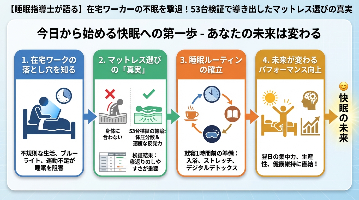 睡眠改善 今日から始める快眠への第一歩 - あなたの未来は変わる