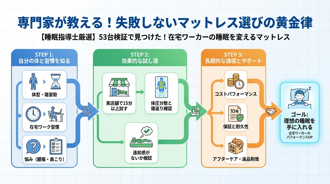マットレス・快眠 専門家が教える！失敗しないマットレス選びの黄金律
