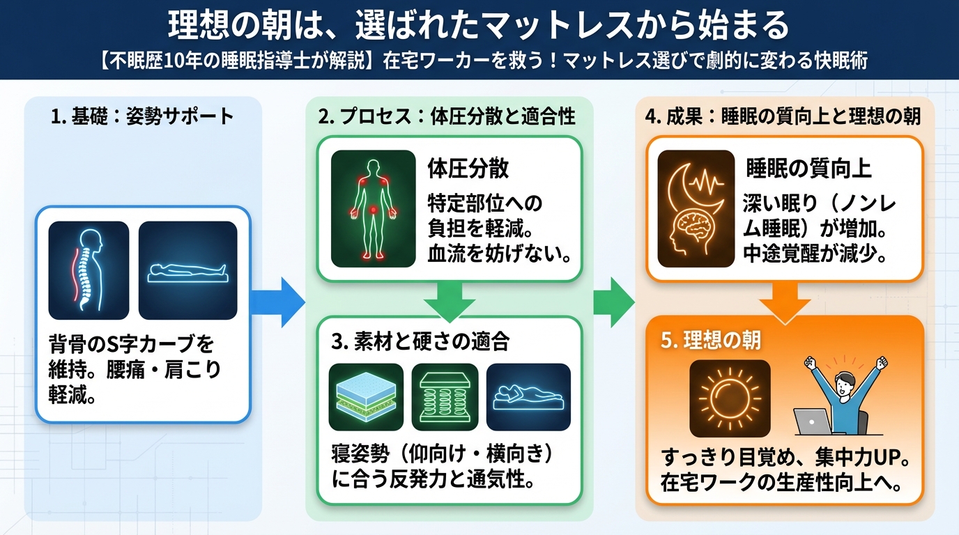 マットレス・快眠 理想の朝は、選ばれたマットレスから始まる