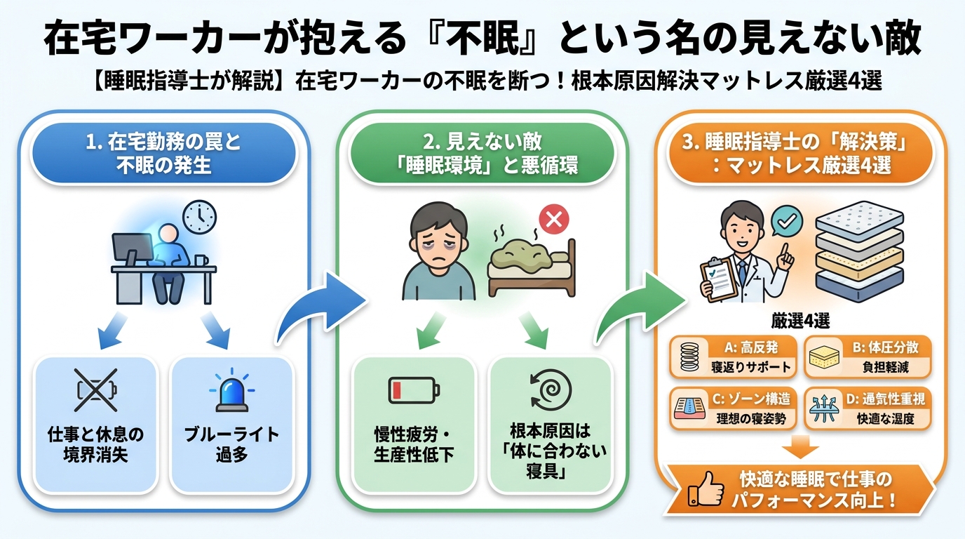 快眠グッズ 在宅ワーカーが抱える「不眠」という名の見えない敵