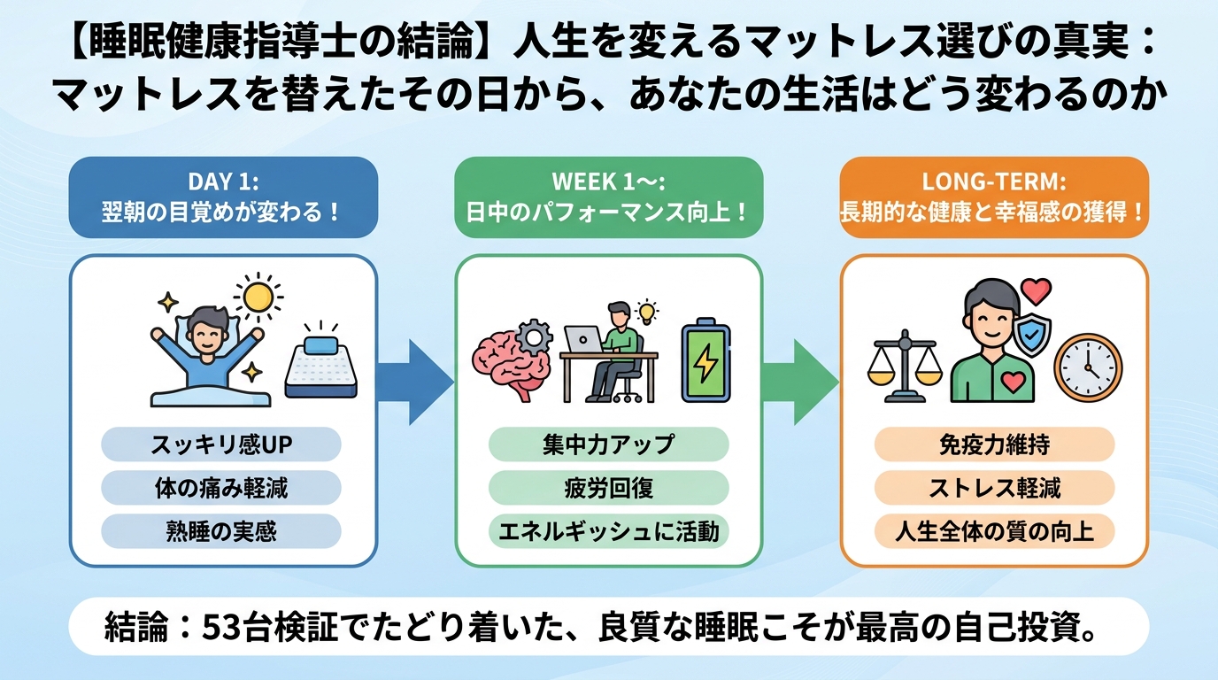 睡眠改善 マットレスを替えたその日から、あなたの生活はどう変わるのか