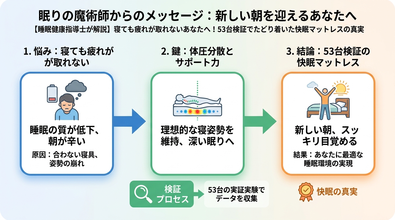 寝具 眠りの魔術師からのメッセージ：新しい朝を迎えるあなたへ