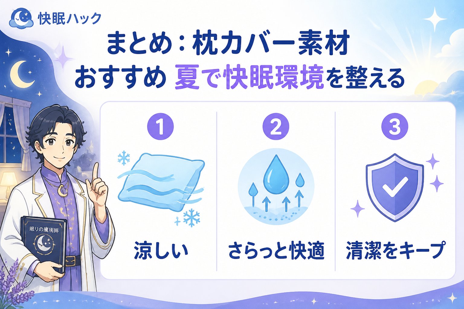 寝具 まとめ:枕カバー 素材 おすすめ 夏で快眠環境を整える
