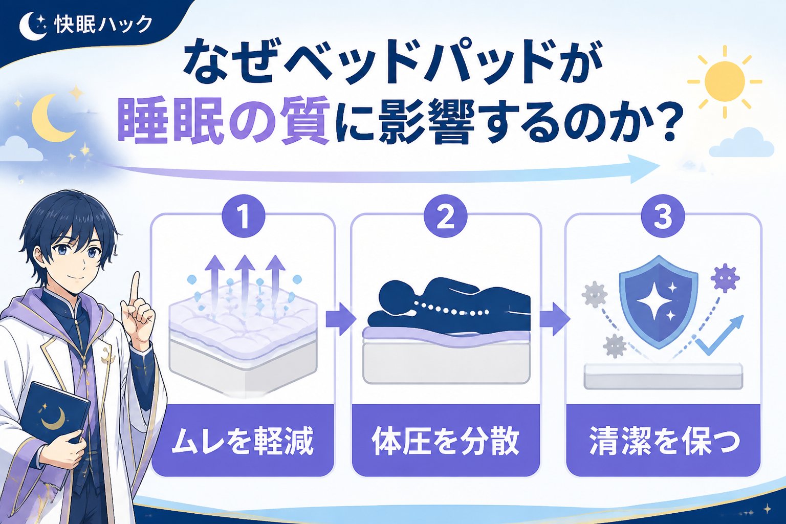 寝具 なぜベッドパッドが睡眠の質に影響するのか?