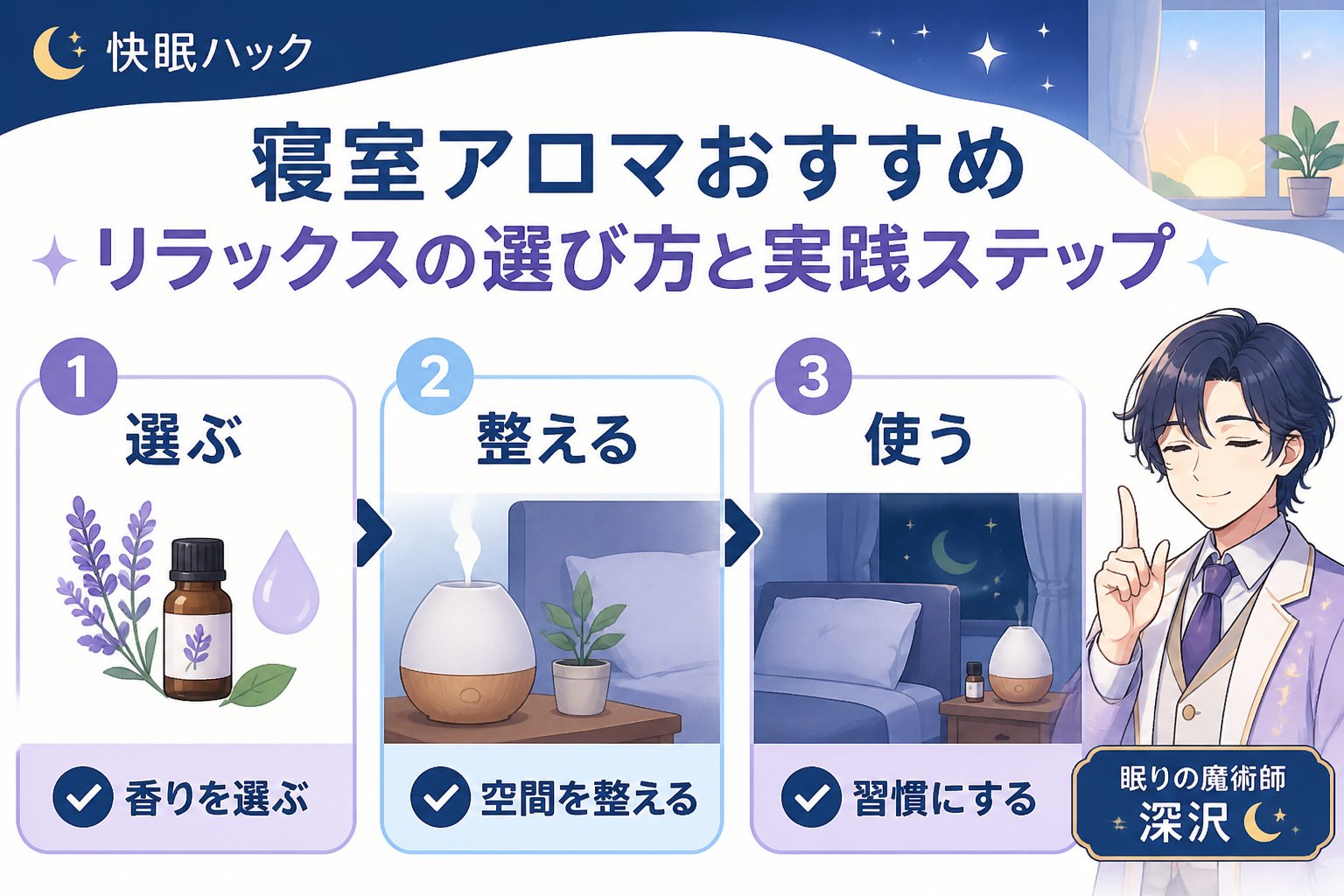 快眠グッズ 寝室アロマおすすめリラックスの選び方と実践ステップ