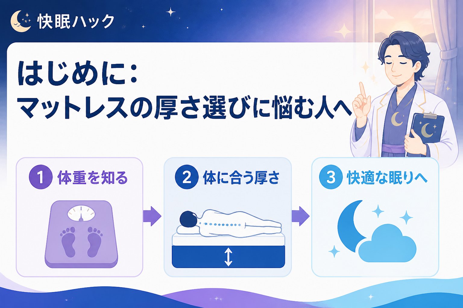 マットレス・快眠 はじめに：マットレスの厚さ選びに悩む人へ