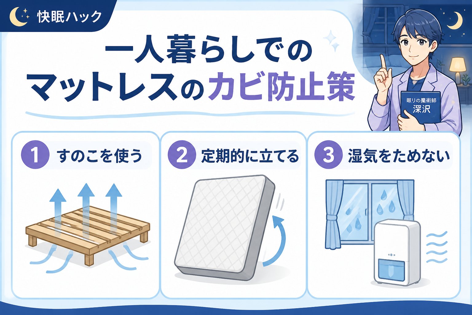 マットレス・快眠 一人暮らしでのマットレスのカビ防止策