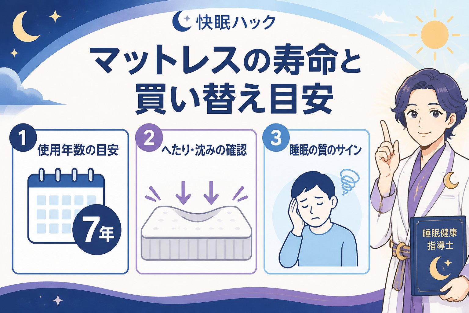 マットレス・快眠 マットレスの寿命と買い替え目安