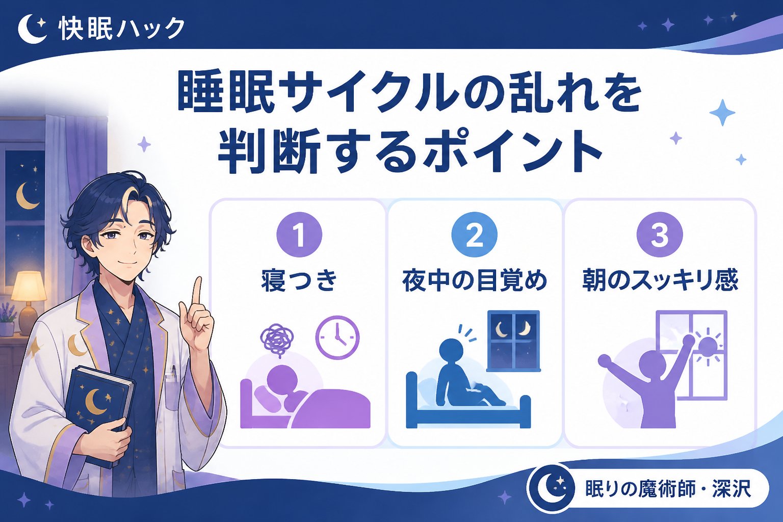 睡眠改善 睡眠サイクルの乱れを判断するポイント