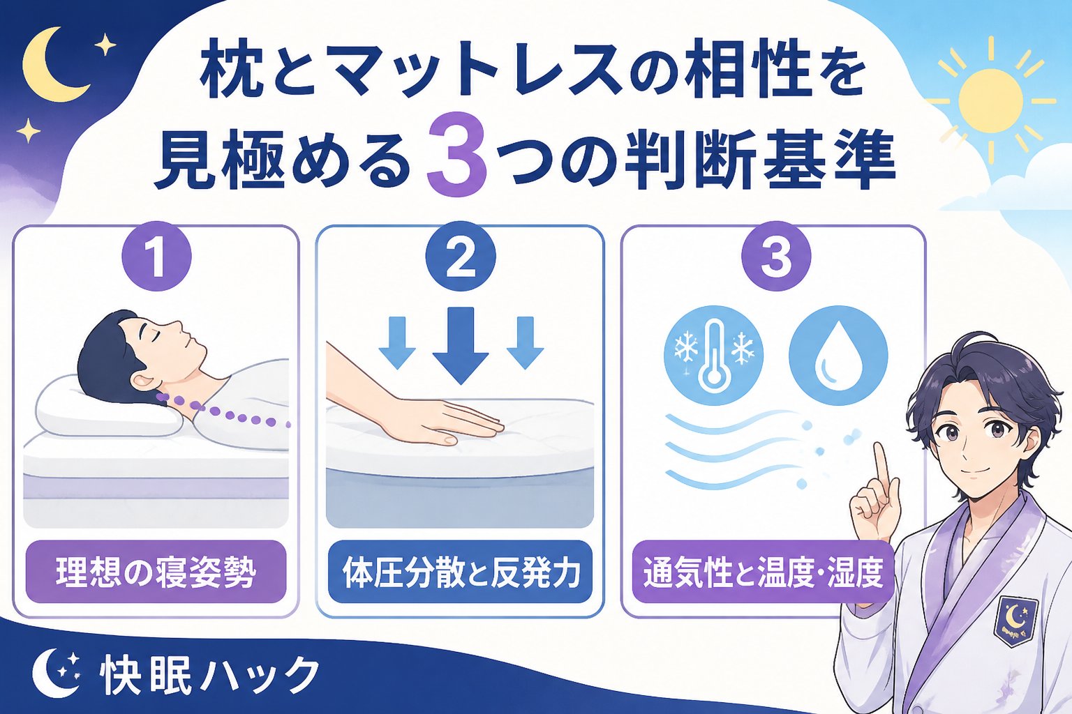 寝具 枕とマットレスの相性を見極める3つの判断基準