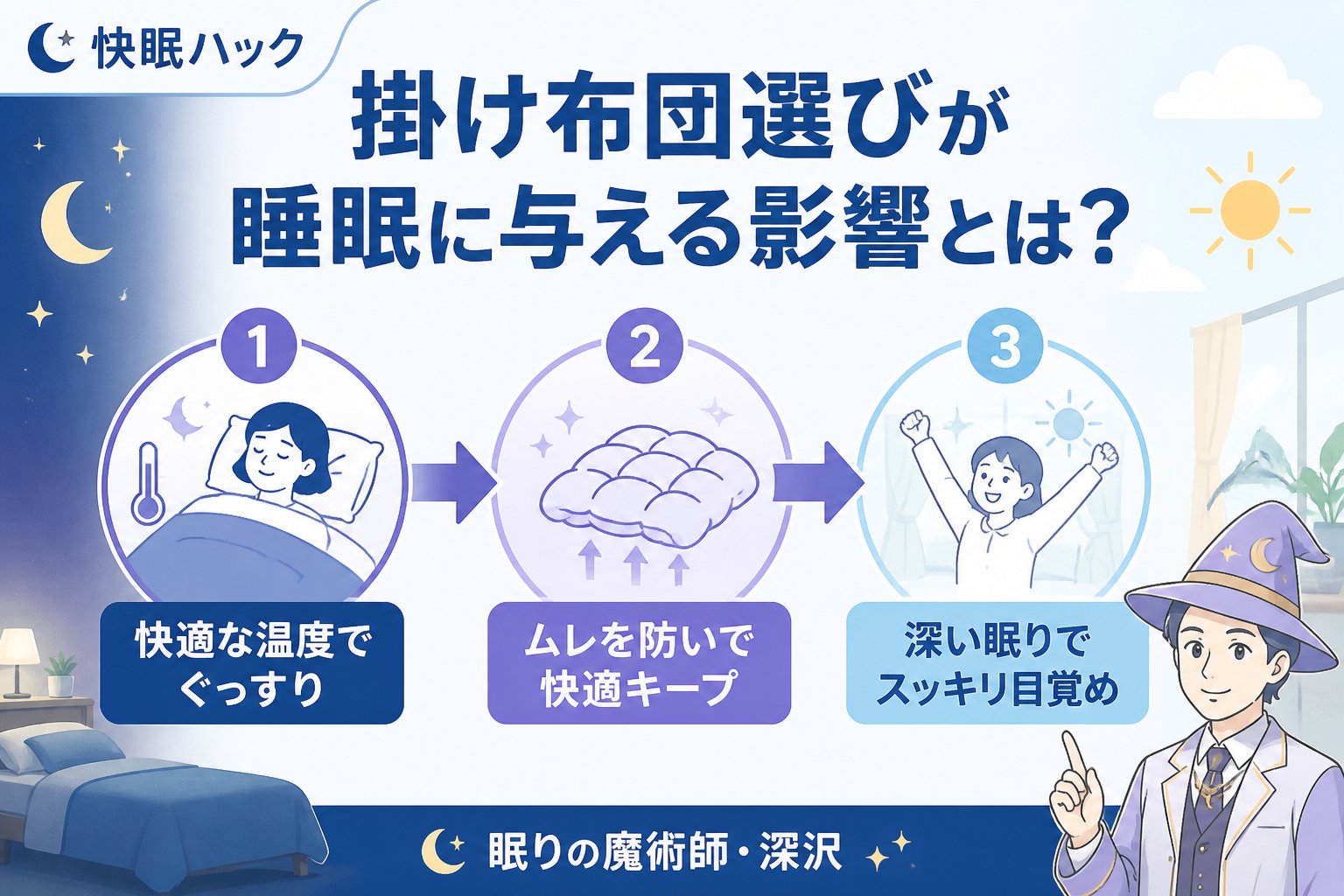 寝具 掛け布団選びが睡眠に与える影響とは?