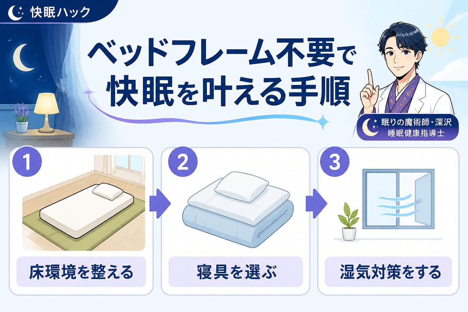 寝具 ベッドフレーム不要で快眠を叶える手順
