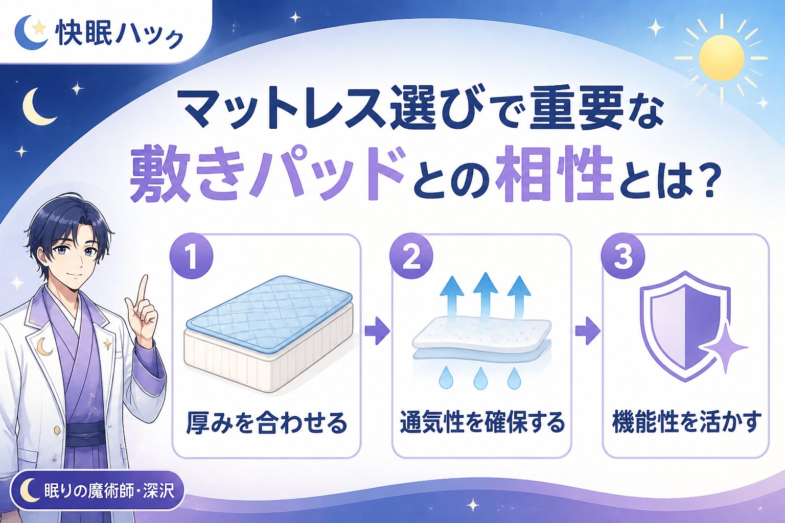 寝具 マットレス選びで重要な敷きパッドとの相性とは?