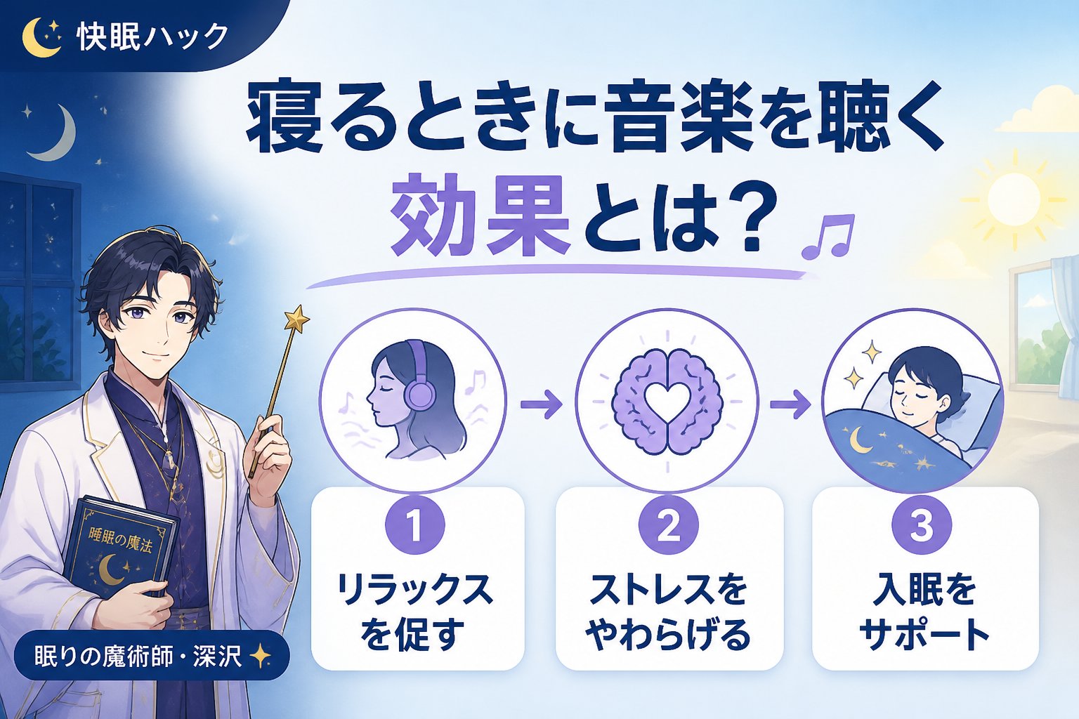 快眠グッズ 寝るときに音楽を聴く効果とは？科学的根拠と私の体験