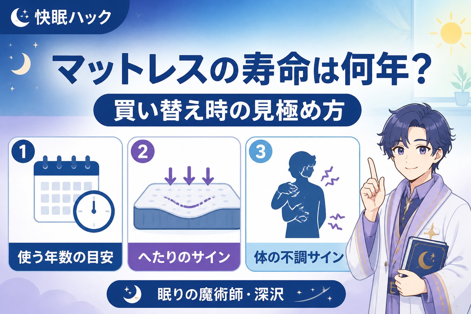 マットレス・快眠 マットレスの寿命は何年？買い替え時の見極め方