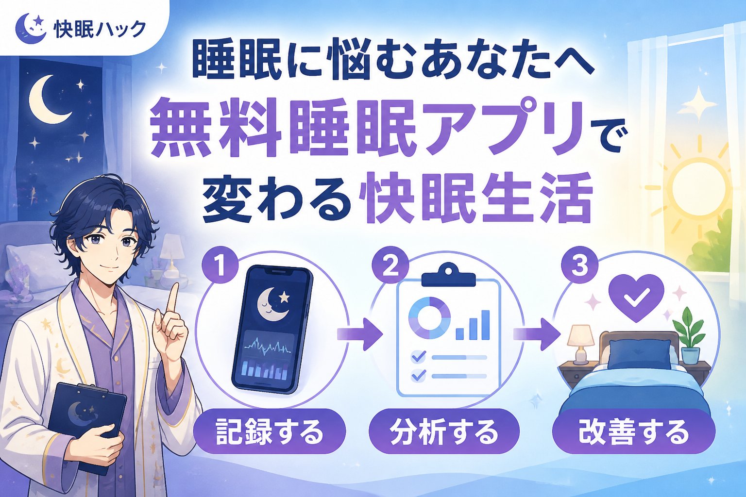 睡眠改善 睡眠に悩むあなたへ ― 無料睡眠アプリで変わる快眠生活