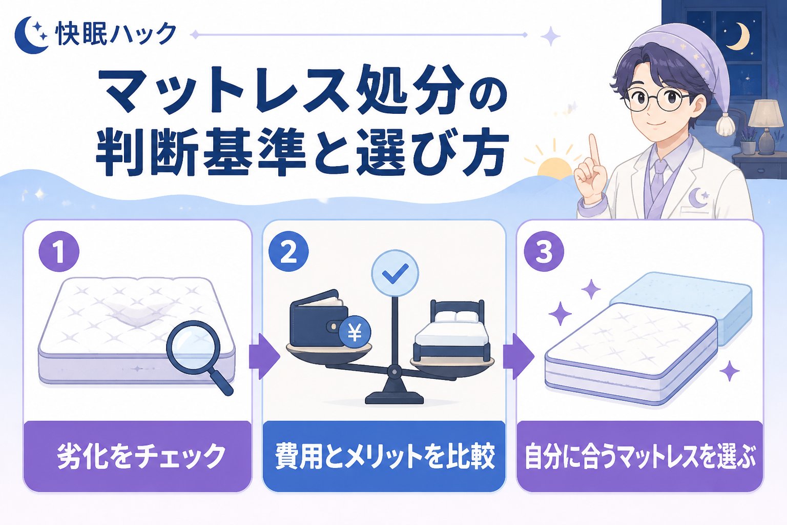マットレス・快眠 マットレス処分の判断基準と選び方