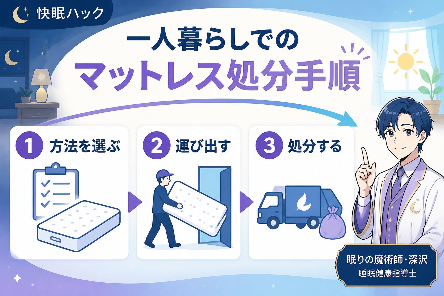 マットレス・快眠 一人暮らしでのマットレス処分手順を具体的に解説