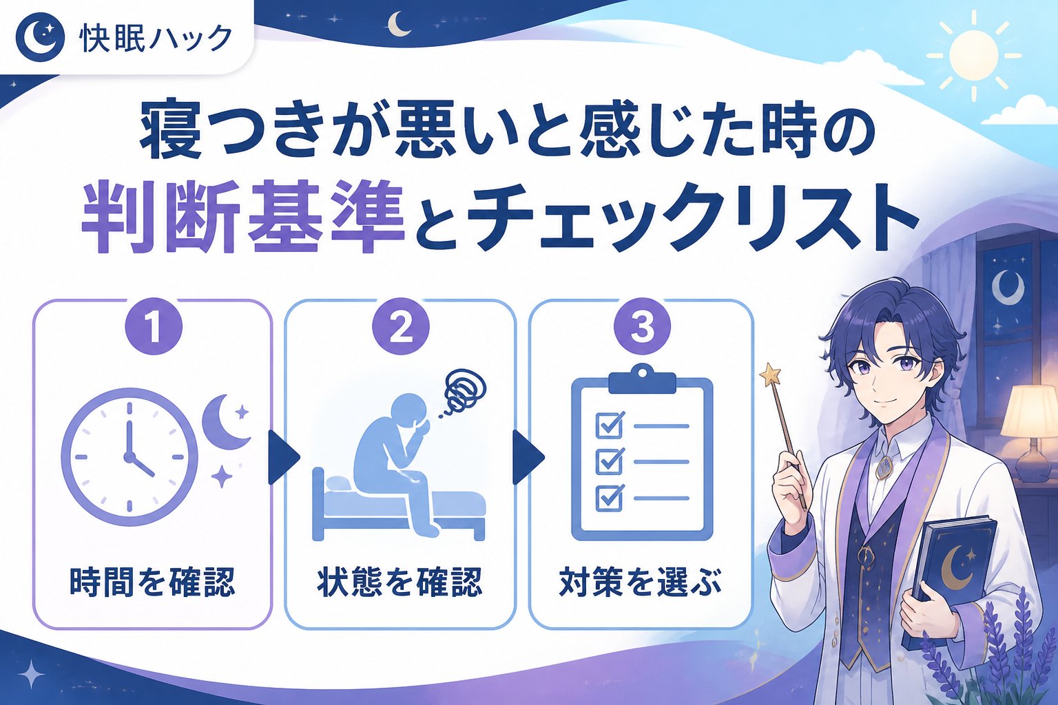 睡眠改善 寝つきが悪いと感じた時の判断基準とチェックリスト