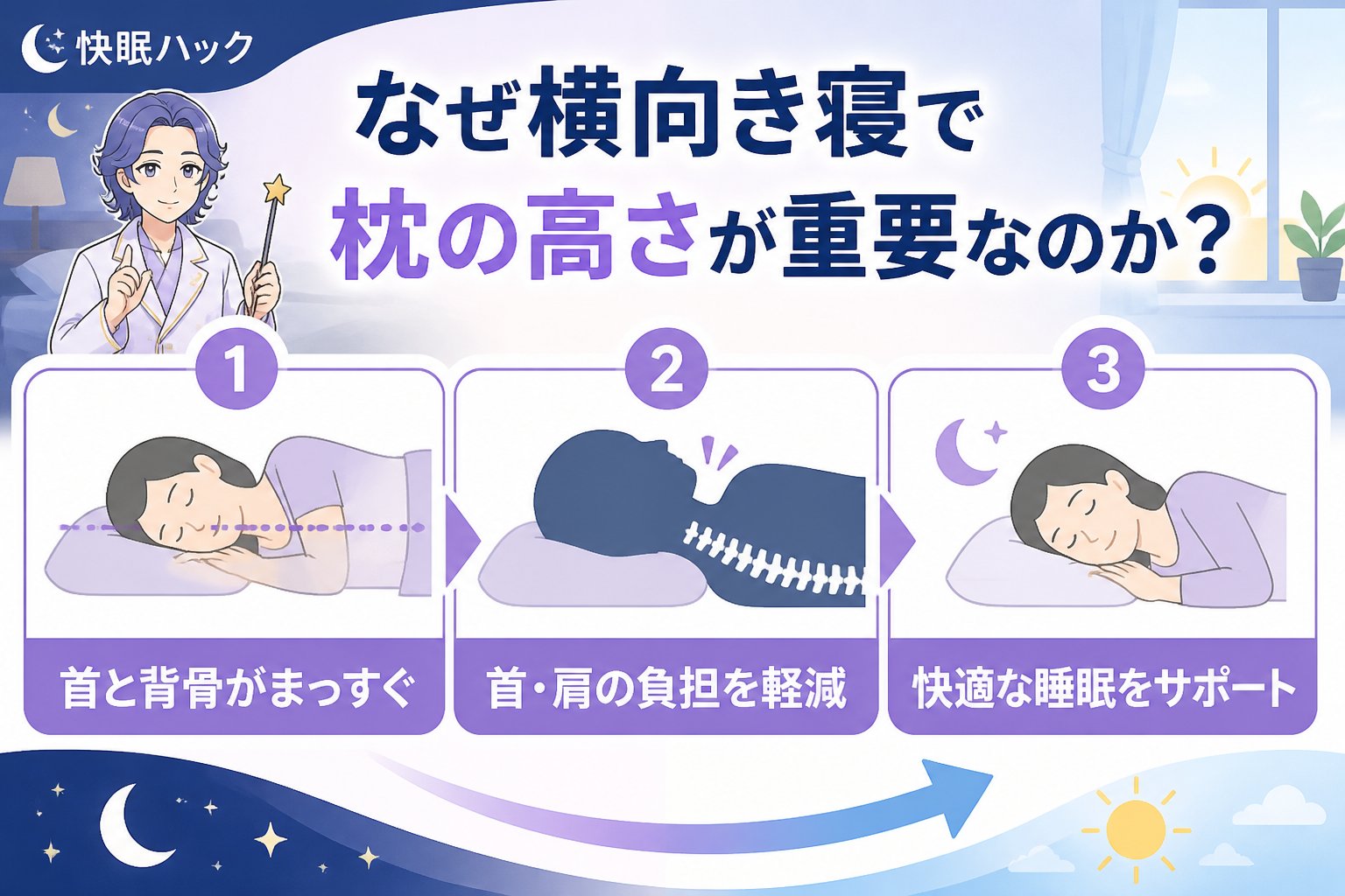 寝具 なぜ横向き寝で枕の高さが重要なのか？