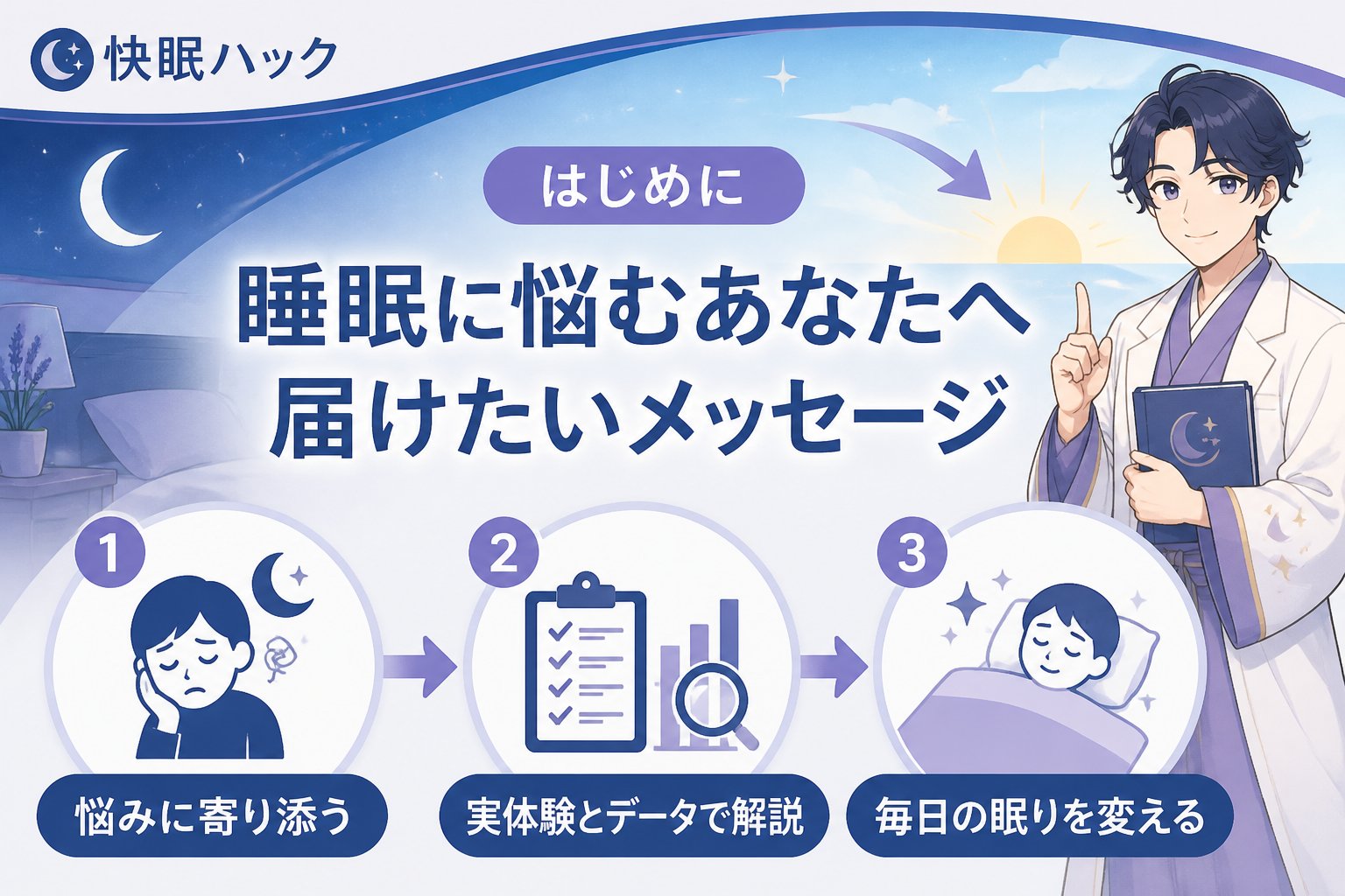 睡眠改善 はじめに：睡眠に悩むあなたへ届けたいメッセージ