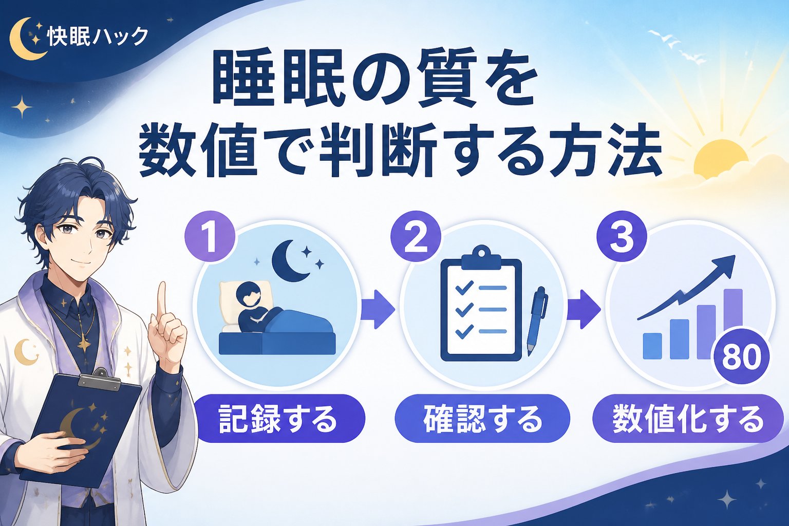 睡眠改善 睡眠の質を数値で判断する方法