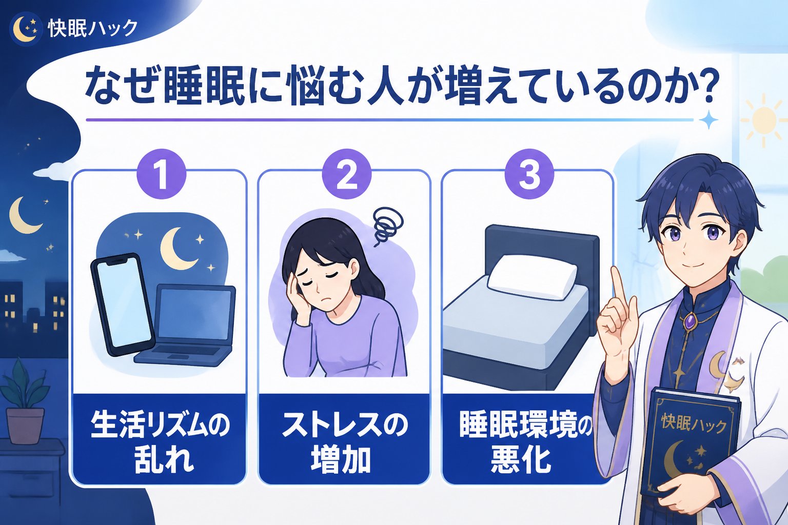 快眠グッズ なぜ睡眠に悩む人が増えているのか？原因を探る
