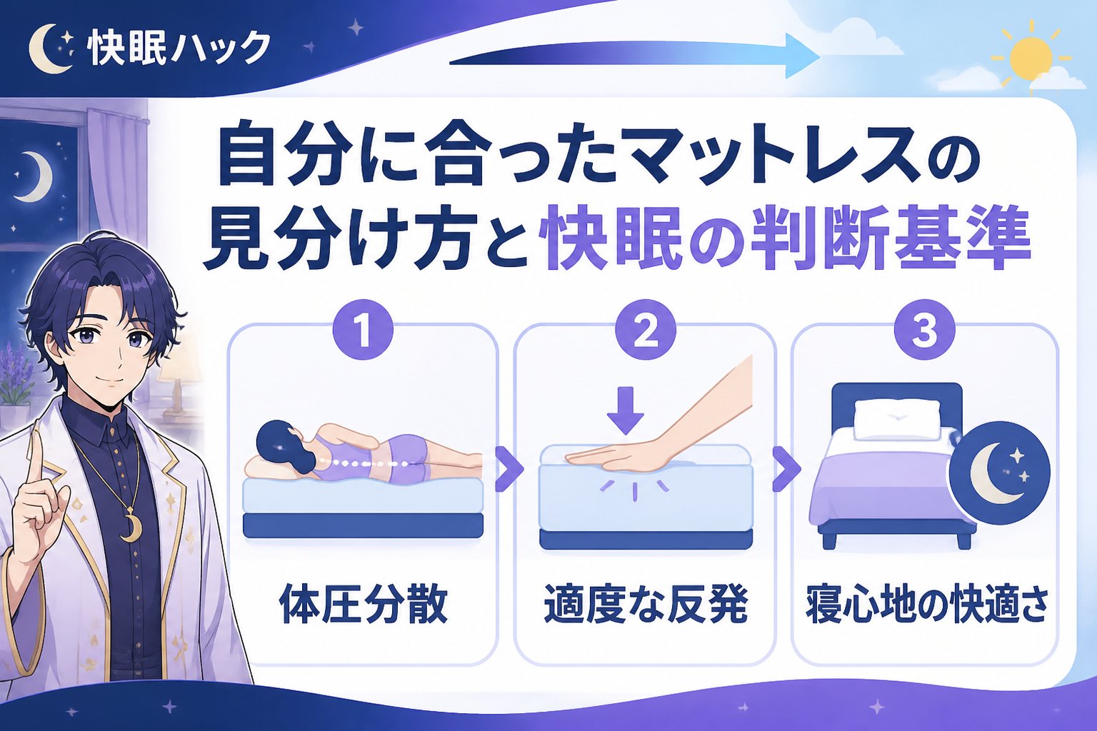 快眠グッズ 自分に合ったマットレスの見分け方と快眠の判断基準