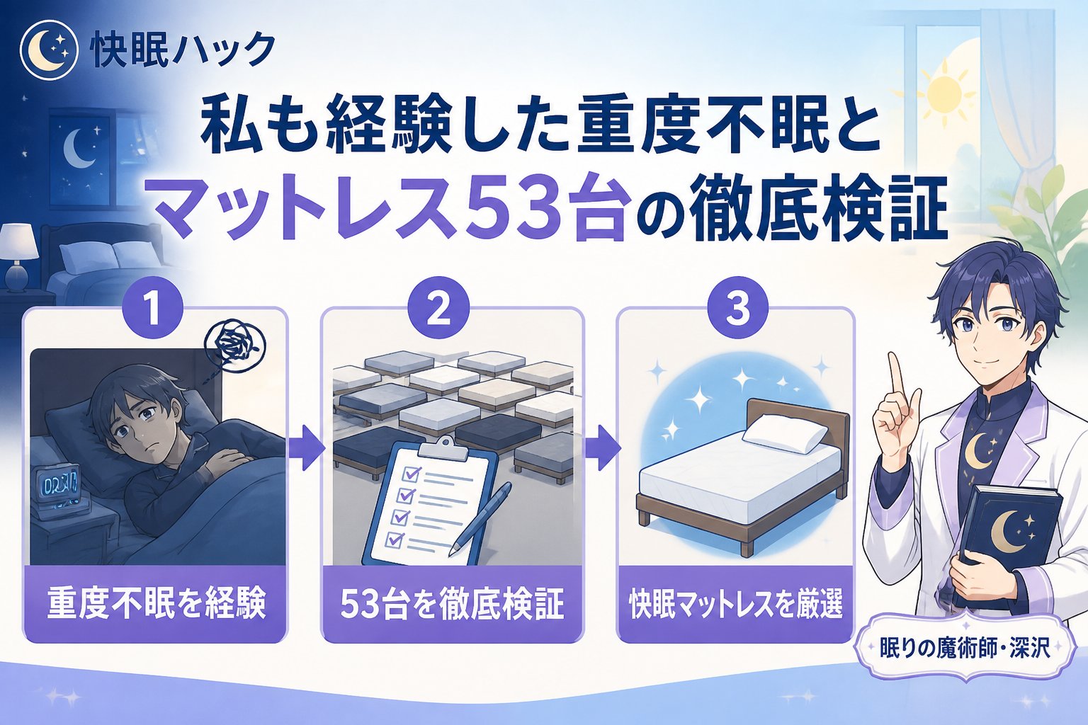 快眠グッズ 私も経験した重度不眠とマットレス53台の徹底検証