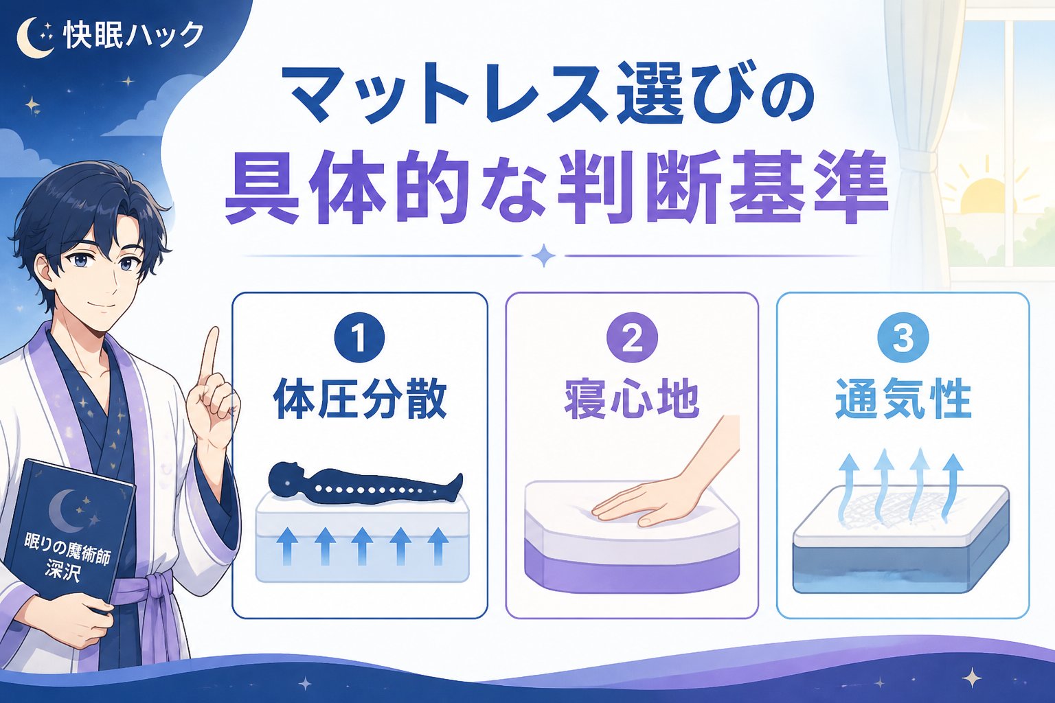 マットレス・快眠 マットレス選びの具体的な判断基準
