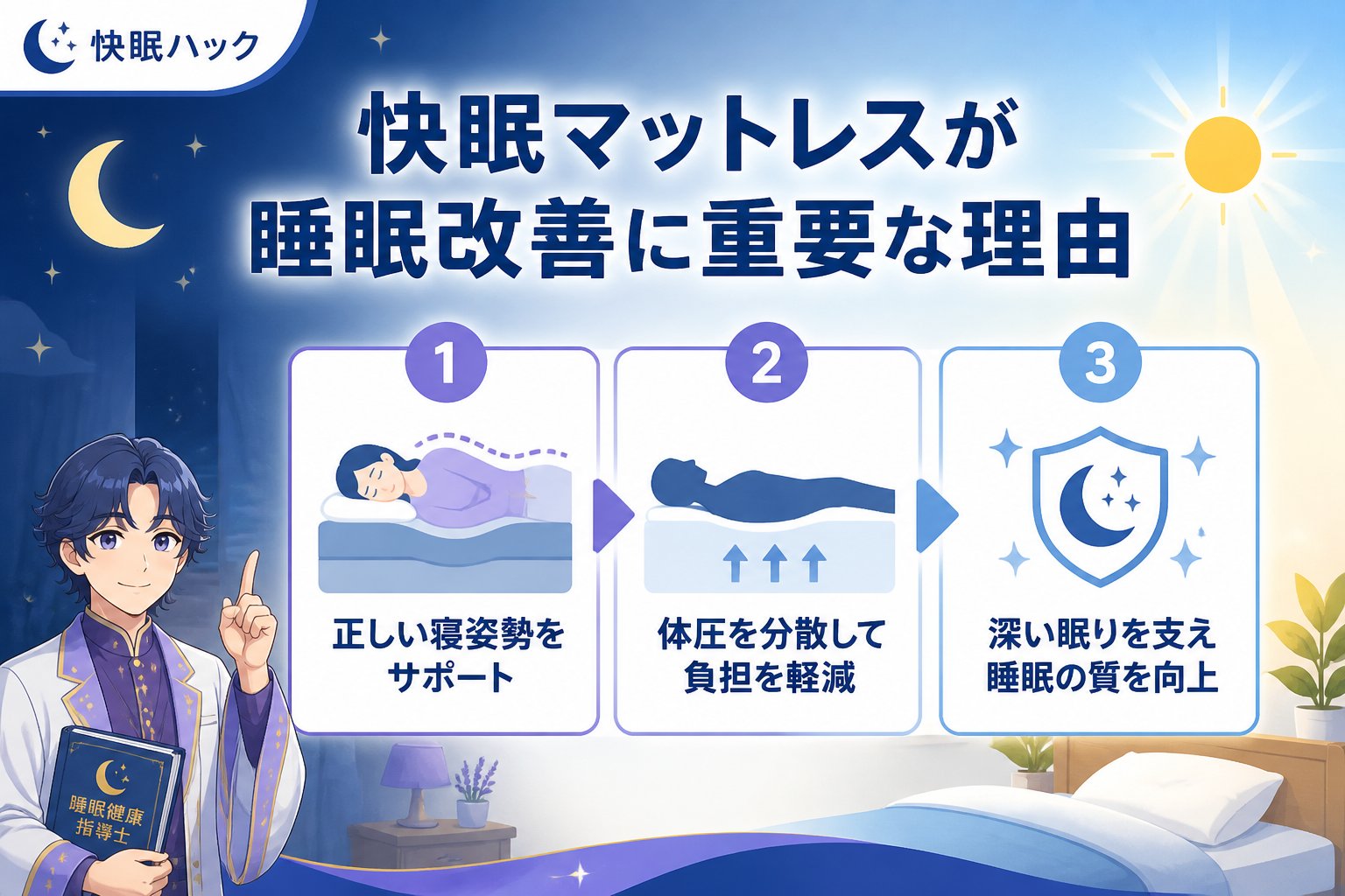 快眠グッズ 快眠マットレスが睡眠改善に重要な理由