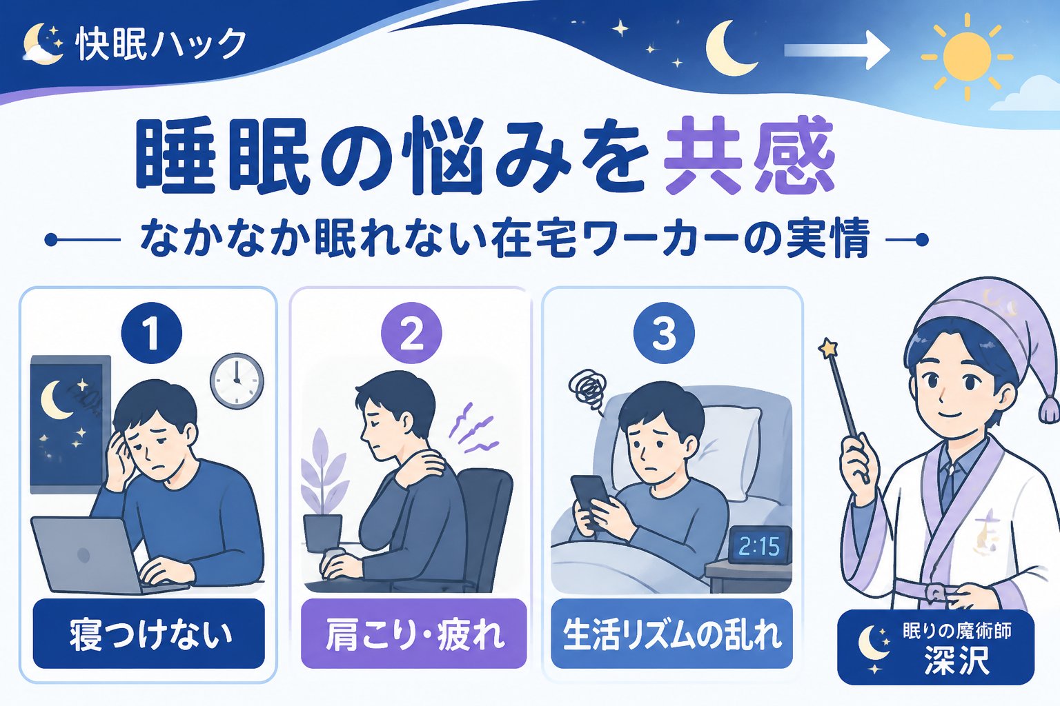 快眠グッズ 睡眠の悩みを共感──なかなか眠れない在宅ワーカーの実情