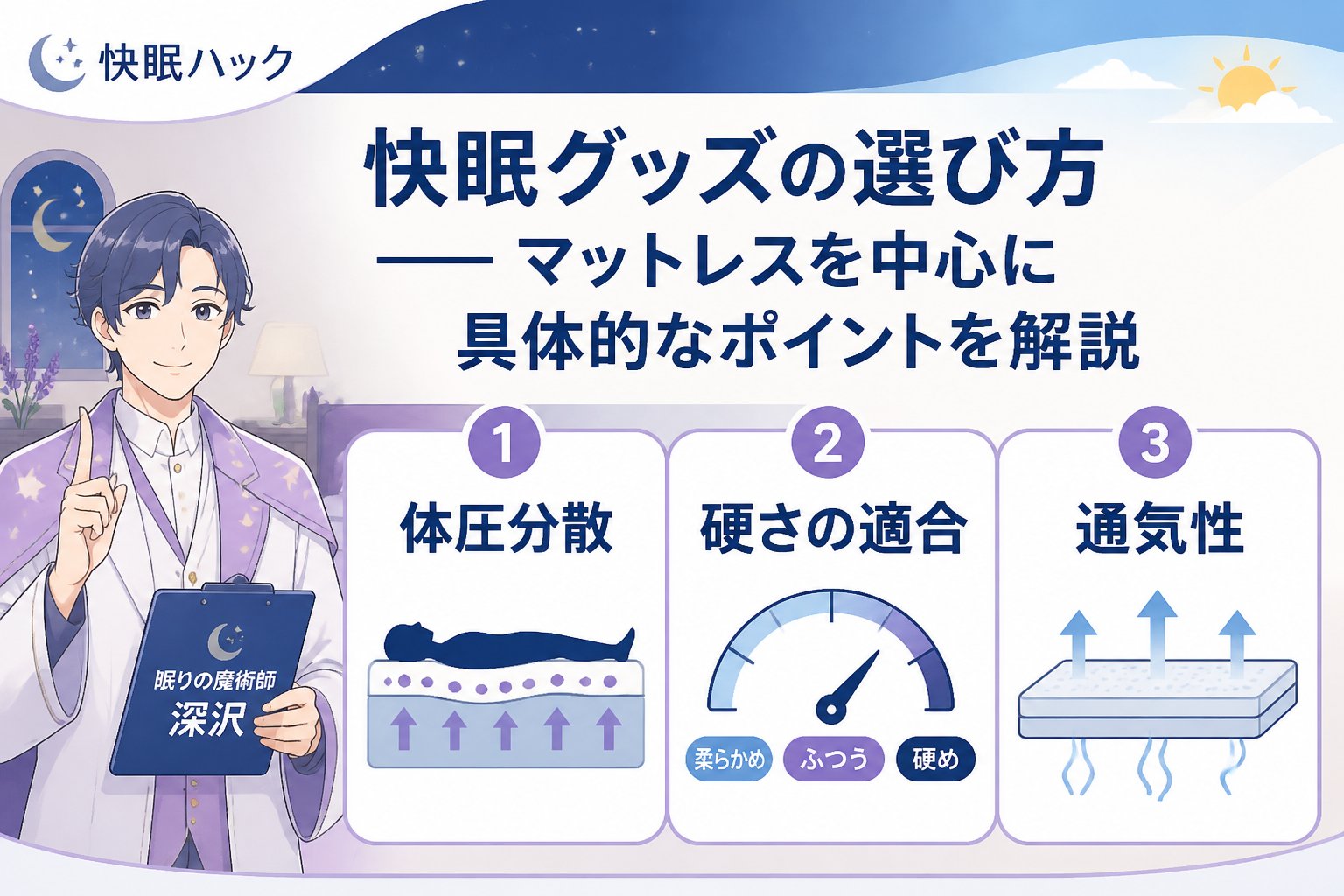 快眠グッズ 快眠グッズの選び方──マットレスを中心に具体的なポイントを解説
