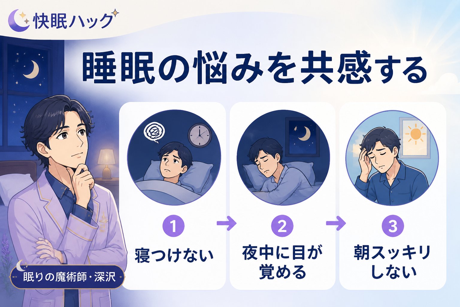 快眠グッズ 睡眠の悩みを共感する