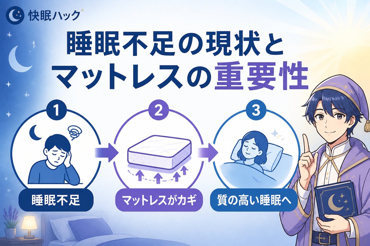 快眠グッズ 睡眠不足の現状とマットレスの重要性